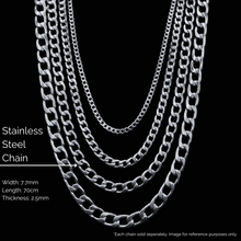 Load image into Gallery viewer, Stainless Steel Chain  -  Thick Curb Chain (SSC011) Cuban Link
