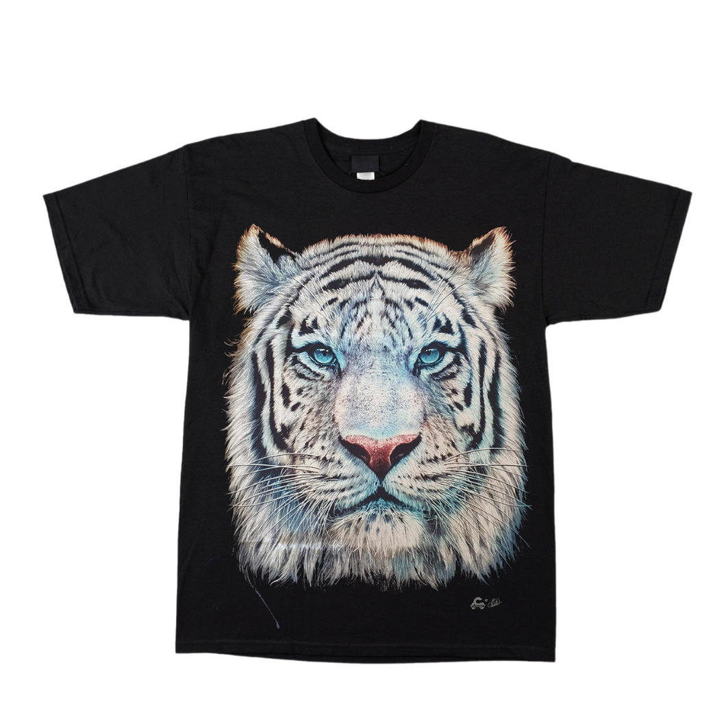 Blue/White Tiger - Short Sleeve T-shirt - (TS0121)