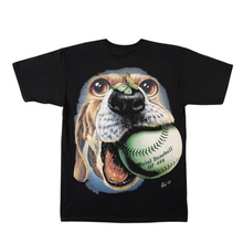 Load image into Gallery viewer, Dog and Baseball - Short Sleeve T-shirt -  (TS0123)
