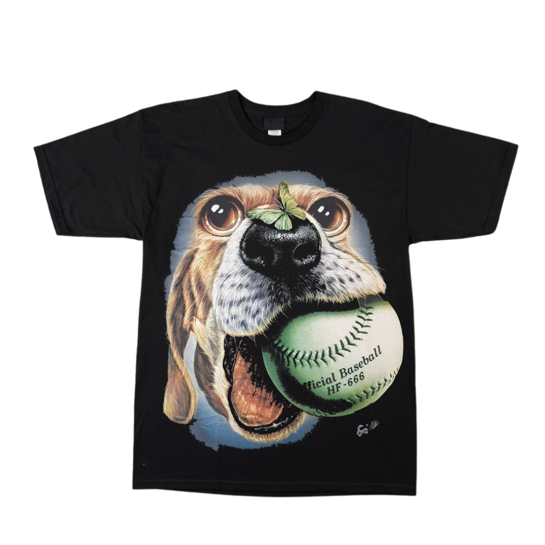 Dog and Baseball - Short Sleeve T-shirt -  (TS0123)