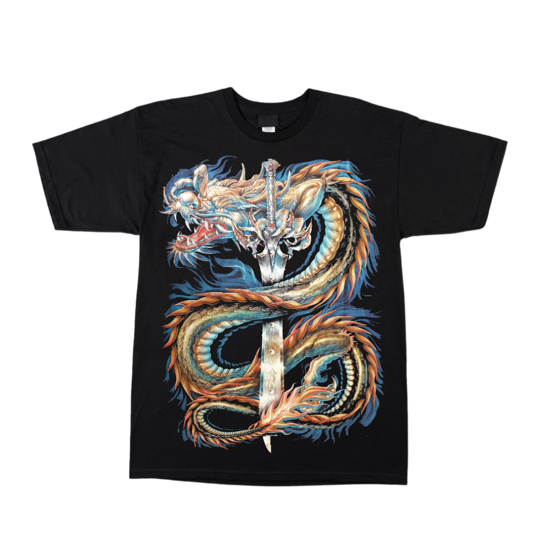 Dragon and Sword - Short Sleeve T-shirt - (TS0124)