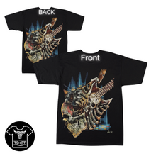 Load image into Gallery viewer, Heavy Metal Skull Guitar - Short Sleeve T-shirt -  (TS0127)
