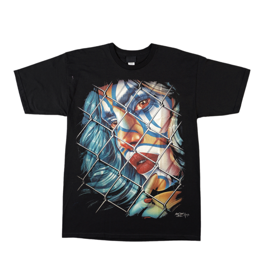 Lady & the fence - Short Sleeve T-shirt - (TS0129)