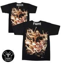 Load image into Gallery viewer, Drummer Skull Short Sleeve T-shirt (TS0012)
