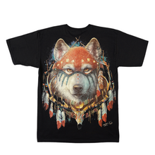 Load image into Gallery viewer, Tribal Wolf - Short Sleeve T-shirt - (TS0133)
