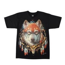 Load image into Gallery viewer, Tribal Wolf - Short Sleeve T-shirt - (TS0133)
