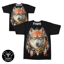 Load image into Gallery viewer, Tribal Wolf - Short Sleeve T-shirt - (TS0133)
