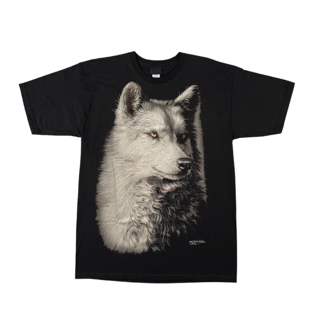 Amber Eye Wolf - Short Sleeve T-shirt - (TS0135)