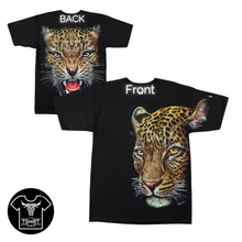 Load image into Gallery viewer, Leopard half Face - Short Sleeve T-shirt - (TS0144)
