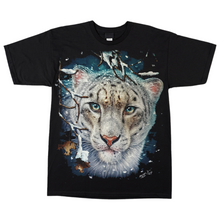 Load image into Gallery viewer, White Leopard Short Sleeve T-shirt  (TS0014)
