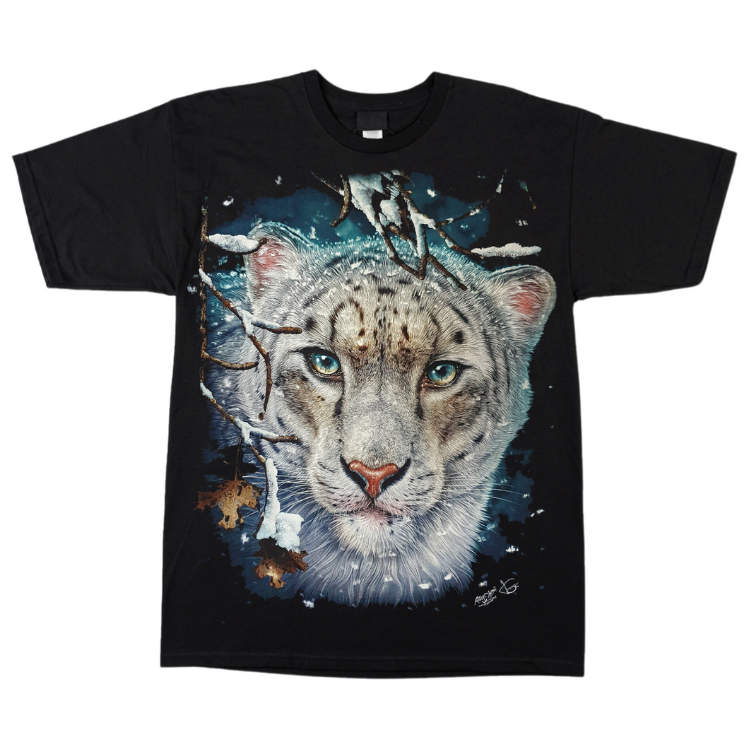 White Leopard Short Sleeve T-shirt  (TS0014)