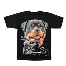 Load image into Gallery viewer, Rottweiler and Bike Short Sleeve T-Shirt - (TS0159)
