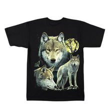 Load image into Gallery viewer, Wolfs trio Short Sleeve T-Shirt (TS0163)
