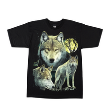 Load image into Gallery viewer, Wolfs trio Short Sleeve T-Shirt (TS0163)
