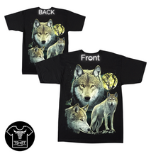 Load image into Gallery viewer, Wolfs trio Short Sleeve T-Shirt (TS0163)
