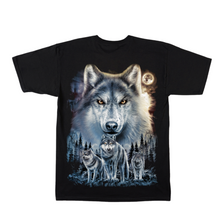 Load image into Gallery viewer, 4 Wolves Short Sleeve T-Shirt (TS0164)
