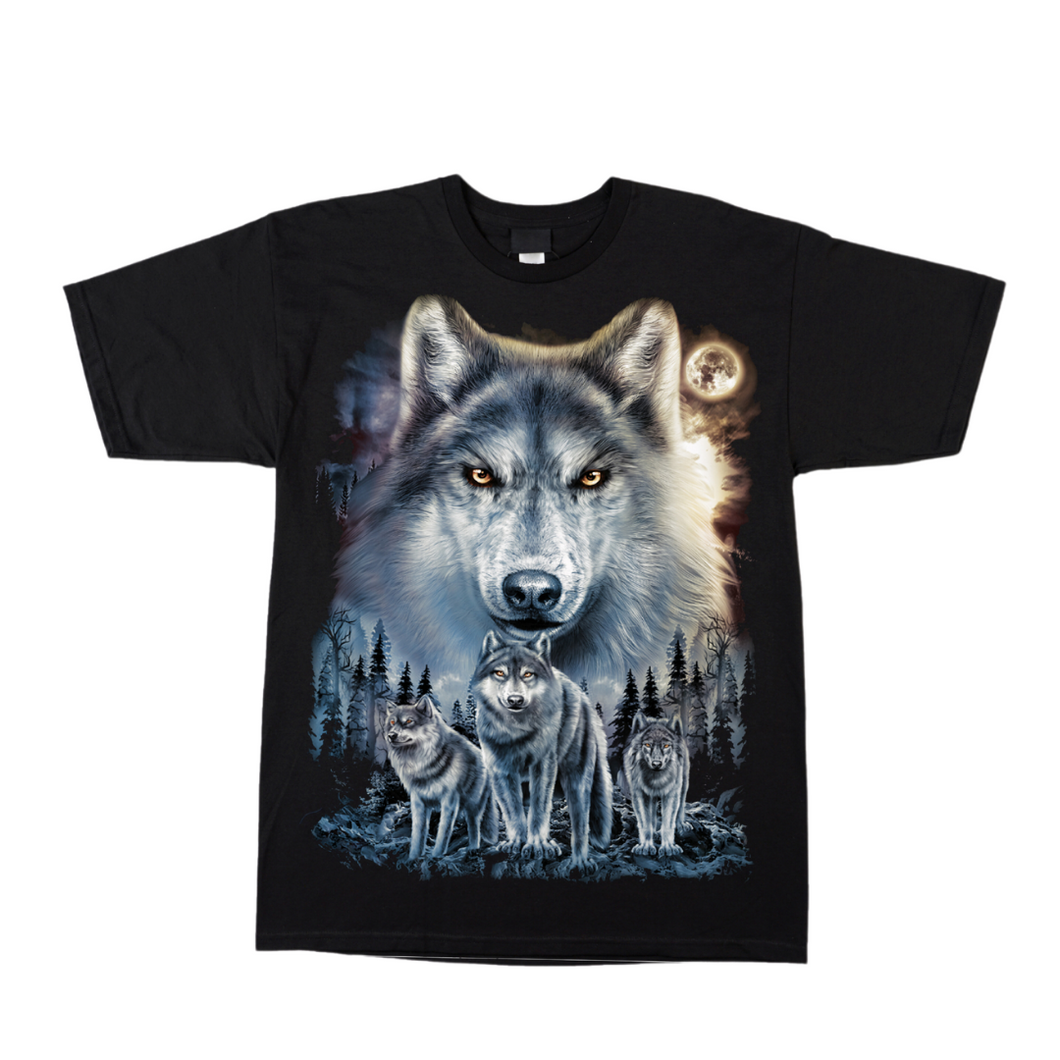 4 Wolves Short Sleeve T-Shirt (TS0164)