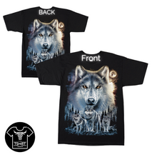 Load image into Gallery viewer, 4 Wolves Short Sleeve T-Shirt (TS0164)
