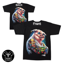 Load image into Gallery viewer, Pig with tattoos Short Sleeve T-Shirt (TS0167)
