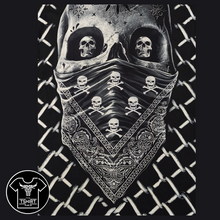 Load image into Gallery viewer, Bandana Skull - Short Sleeve T-shirt - (TS0200)
