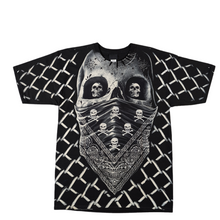 Load image into Gallery viewer, Bandana Skull - Short Sleeve T-shirt - (TS0200)
