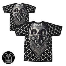 Load image into Gallery viewer, Bandana Skull - Short Sleeve T-shirt - (TS0200)
