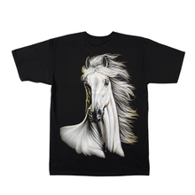 Load image into Gallery viewer, White Horse Short Sleeve T-shirt (TS0025)
