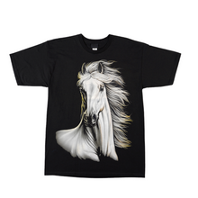 Load image into Gallery viewer, White Horse Short Sleeve T-shirt (TS0025)
