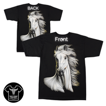 Load image into Gallery viewer, White Horse Short Sleeve T-shirt (TS0025)
