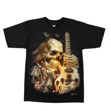 Load image into Gallery viewer, Skull Playing Guitar Short Sleeve T-shirt (TS0028)
