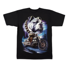 Load image into Gallery viewer, Skull Bulldog Motorbike Short Sleeve T-shirt (TS0029)
