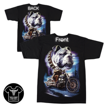 Load image into Gallery viewer, Skull Bulldog Motorbike Short Sleeve T-shirt (TS0029)
