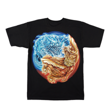 Load image into Gallery viewer, Dragon and Phoenix Short sleeve T-shirt (TS002)
