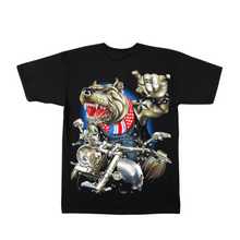 Load image into Gallery viewer, Pitbull Biker Short Sleeve T-shirt (TS0031)
