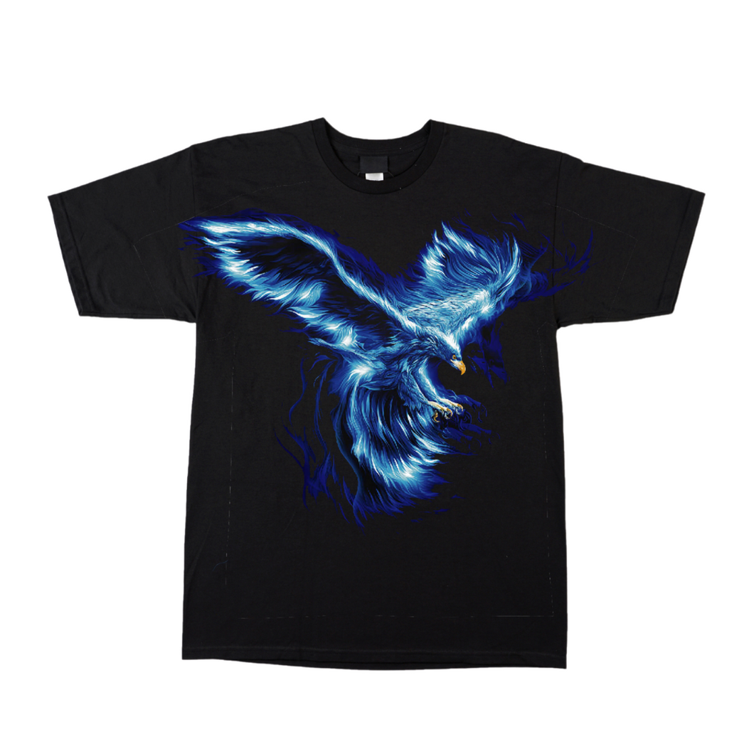 Blue Phoenix Short Sleeve  T-shirt (TS0034)