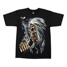 Load image into Gallery viewer, Skull Gun Licking Short Sleeve  T-shirt (TS0035)
