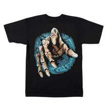 Load image into Gallery viewer, Blue Swirl Skull Short Sleeve  T-shirt (TS0037)
