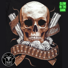 Load image into Gallery viewer, Cowboy Skull Pistols Short Sleeve  T-shirt (TS0043)
