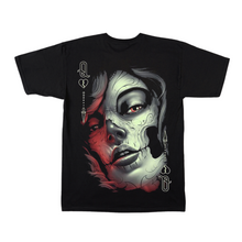 Load image into Gallery viewer, Queen of Skulls Short Sleeve  T-shirt (TS0045)
