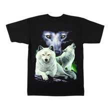 Load image into Gallery viewer, White Wolf Trio Short Sleeve  T-shirt (TS0047)
