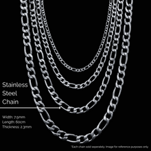 Load image into Gallery viewer, Stainless Steel Chain  -  Thick Curb Chain (SSC004) Figaro Link
