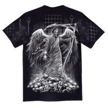 Load image into Gallery viewer, Silver Grim Reaper Short Sleeve  T-shirt  (TS0050)
