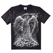 Load image into Gallery viewer, Silver Grim Reaper Short Sleeve  T-shirt  (TS0050)
