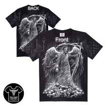 Load image into Gallery viewer, Silver Grim Reaper Short Sleeve  T-shirt  (TS0050)
