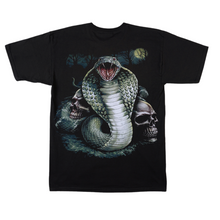 Load image into Gallery viewer, Cobra Skull Short Sleeve  T-shirt (TS0053)
