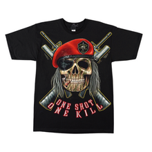 Load image into Gallery viewer, Skull Cigar Short Sleeve  T-shirt  (TS0056)
