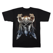 Load image into Gallery viewer, Viking Skull Short Sleeve  T-shirt (TS0063)
