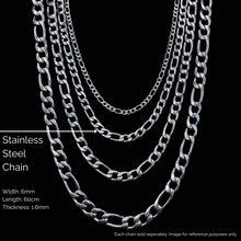 Load image into Gallery viewer, Stainless Steel Chain  -  Curb Chain (SSC008) Figaro Link
