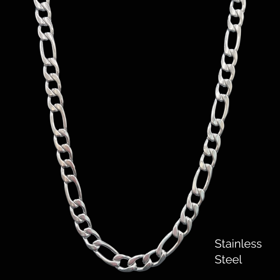 Stainless Steel Chain  -  Thick Curb Chain (SSC004) Figaro Link